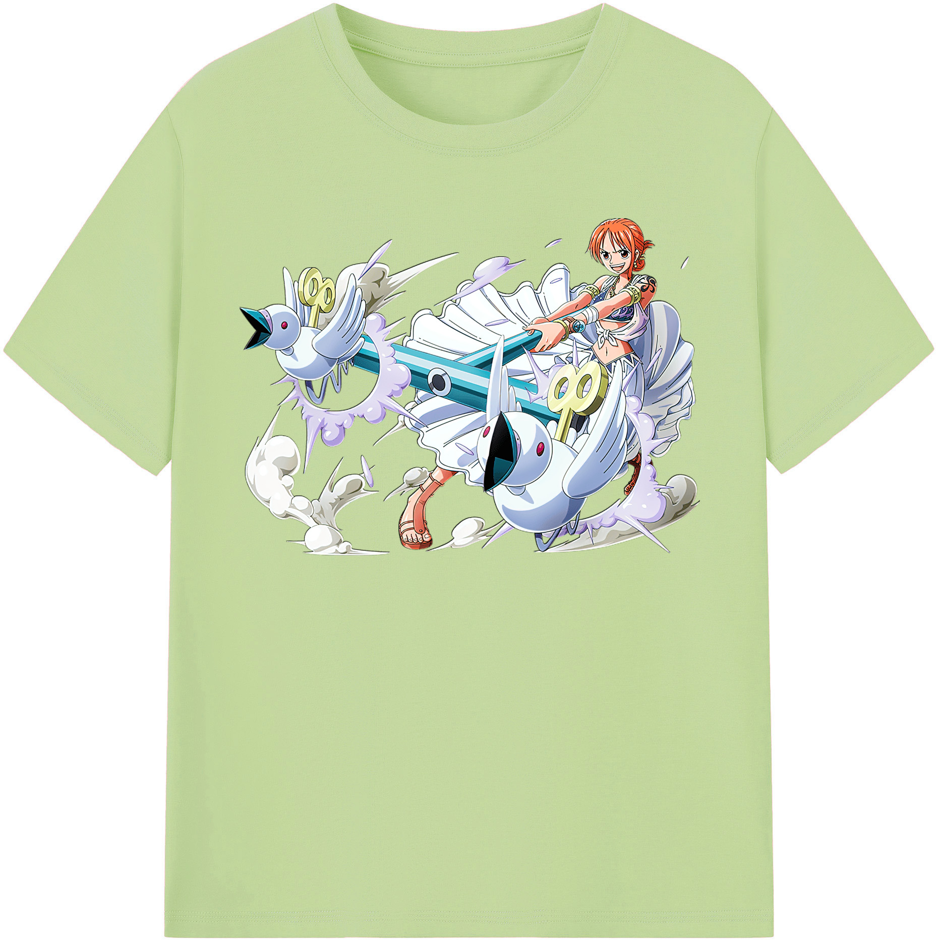 ワンピース ナミ ONE PIECE Nami 綿100％半袖Tシャツ（フロントプリント）